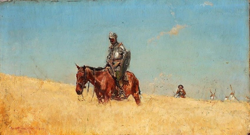 Portada de Don Quijote de la Mancha por Miguel de Cervantes